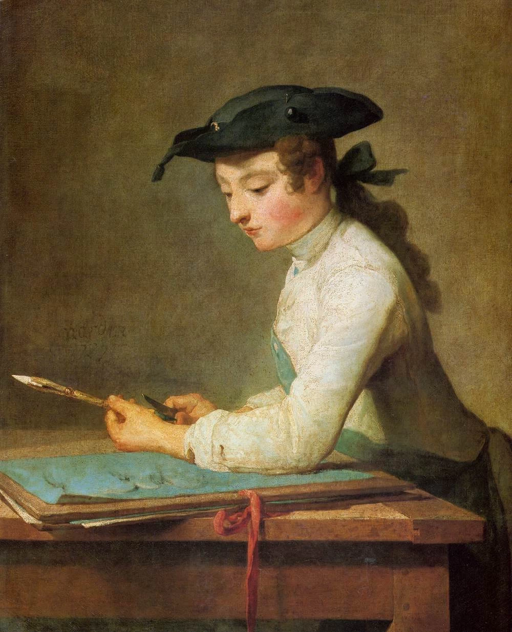 Jean Siméon Chardin - Il disegnatore, Louvre, Parigi